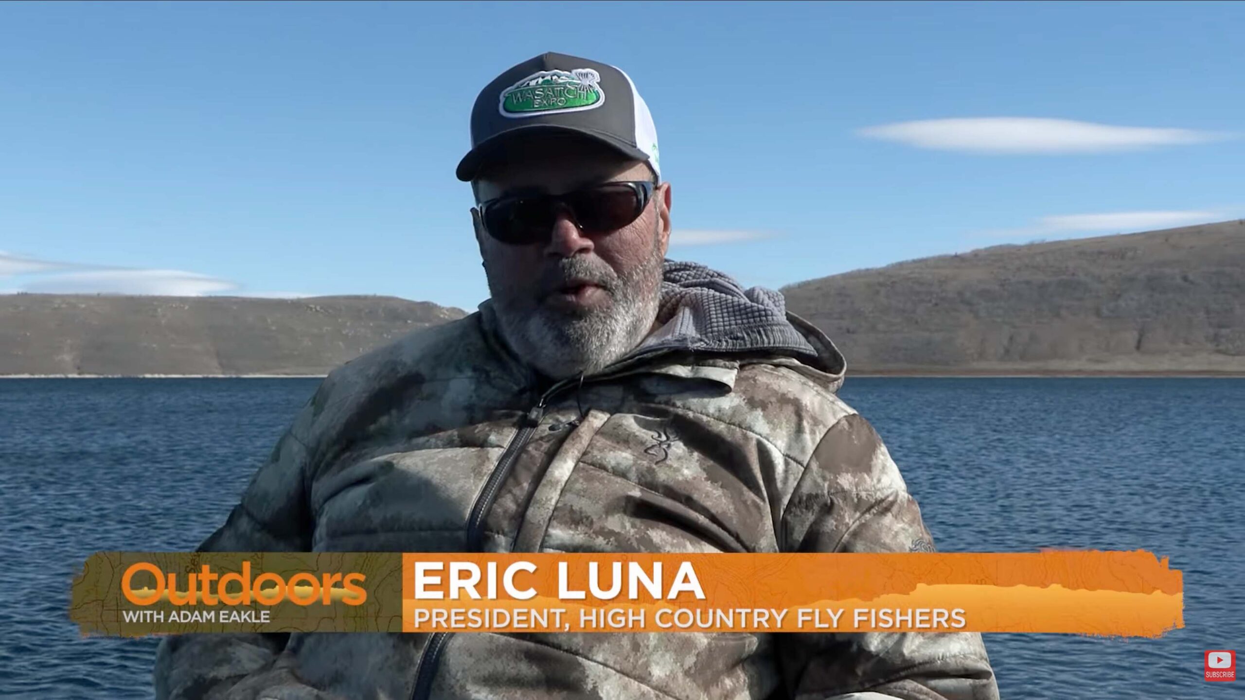 Eric Luna fly fishing at Strawberry Reservoir